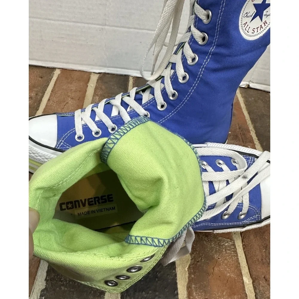 Converse All Star Blue Green High Top Sneakers 10